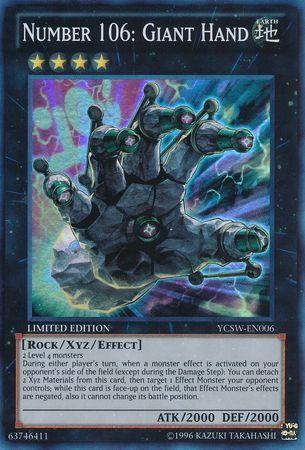 Number 106: Giant Hand | Yu-Gi-Oh! Championship Series 2014 Prize Card | YCSW-EN006 | Super Rare