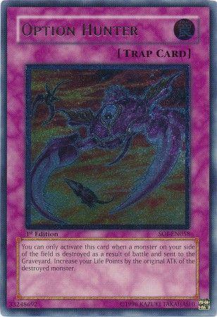 Option Hunter | Shadow of Infinity | SOI-EN058 | Ultimate Rare | 1st