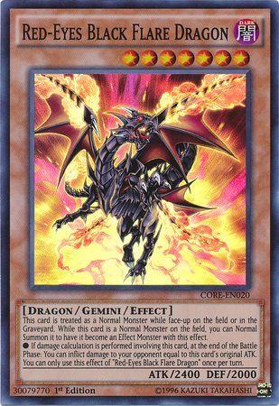 Red-Eyes Black Flare Dragon | Clash of Rebellions | CORE-EN020 | Super Rare | 1st