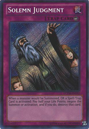 Solemn Judgment | Legendary Collection 3: Yugi's World Mega Pack | LCYW-EN152 | Secret Rare