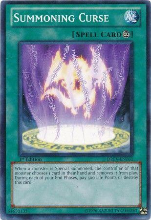 Summoning Curse | Duelist Revolution | DREV-EN061 | Short Print | 1st