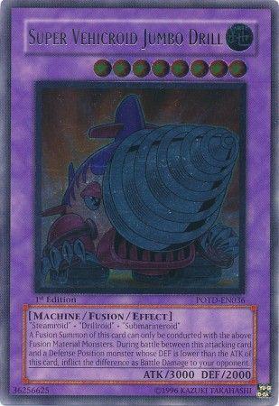 Super Vehicroid Jumbo Drill | Power of the Duelist | POTD-EN036 | Ultimate Rare | 1st