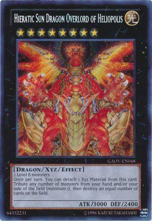 Hieratic Sun Dragon Overlord of Heliopolis | Galactic Overlord | GAOV-EN048 | Secret Rare