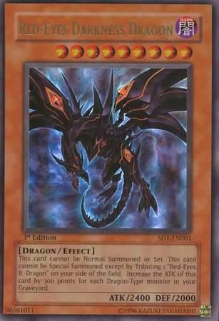 Red-Eyes Darkness Dragon | Structure Deck: Dragon's Roar | SD1-EN001 | Ultra Rare | 1st