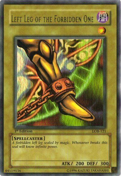 Left Leg of the Forbidden One | Legend of Blue Eyes White Dragon | LOB-121 | Ultra Rare | 1st