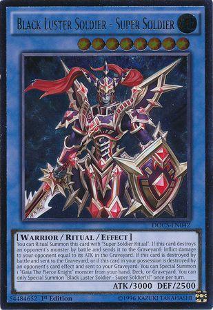 Black Luster Soldier - Super Soldier | Dimension of Chaos | DOCS-EN042 | Ultimate Rare | 1st