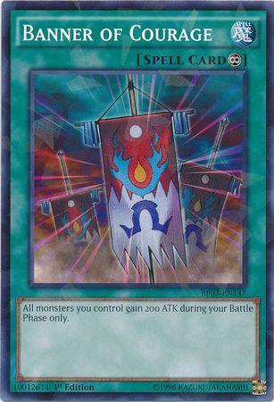 Banner of Courage | Battle Pack 3: Monster League | BP03-EN147 | Shatterfoil Rare | 1st