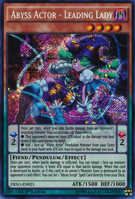 Abyss Actor - Leading Lady | Destiny Soldiers | DESO-EN021 | Secret Rare