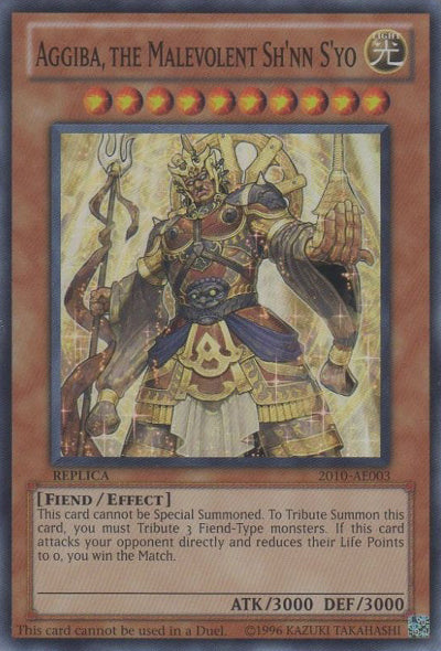 Aggiba, the Malevolent Sh'nn S'yo | Yu-Gi-Oh! World Championship 2009 prize cards | WCPS-EN901 | Ultra Rare