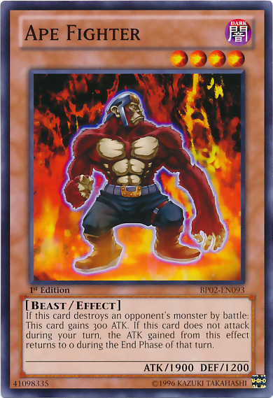 Ape Fighter | Yu-Gi-Oh! 5D's Duel Transer promotional cards | YDT1-EN001 | Ultra Rare