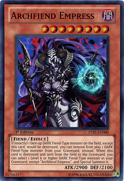 Archfiend Empress | Starstrike Blast Sneak Peek Participation Card | STBL-ENSP1 | Ultra Rare