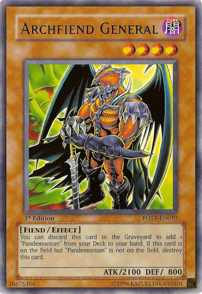 Archfiend General | Force of the Breaker | FOTB-EN019 | Rare