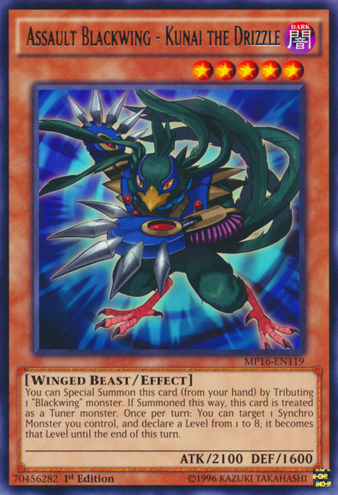 Assault Blackwing - Kunai the Drizzle | Dimension of Chaos | DOCS-EN018 | Rare