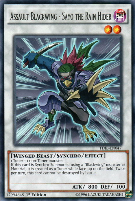 Assault Blackwing - Sayo the Rain Hider | The Dark Illusion | TDIL-EN047 | Rare