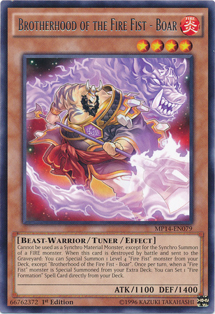 Brotherhood of the Fire Fist - Boar | Judgment of the Light | JOTL-EN026 | Rare