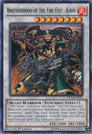 Brotherhood of the Fire Fist - Kirin | Judgment of the Light | JOTL-EN042 | Rare