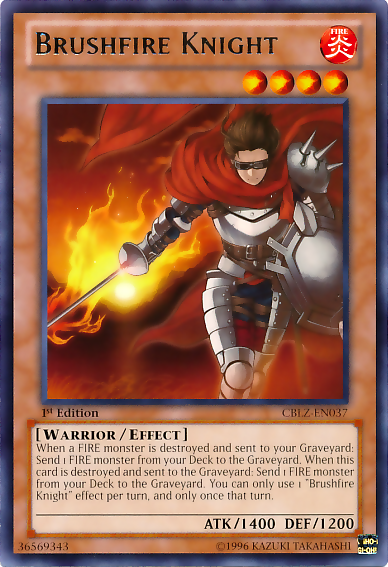 Brushfire Knight | Cosmo Blazer | CBLZ-EN037 | Rare
