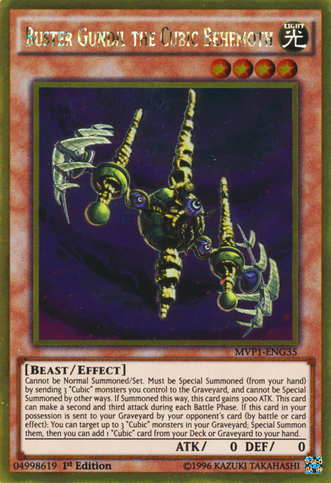 Buster Gundil the Cubic Behemoth | Yu-Gi-Oh! The Dark Side of Dimensions Movie Pack | MVP1-EN035 | Ultra Rare