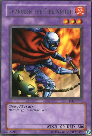 Charubin the Fire Knight | Legend of Blue Eyes White Dragon | LOB-EN015 | Rare