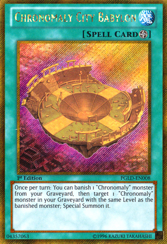 Chronomaly City Babylon | Premium Gold | PGLD-EN008 | Gold Secret Rare