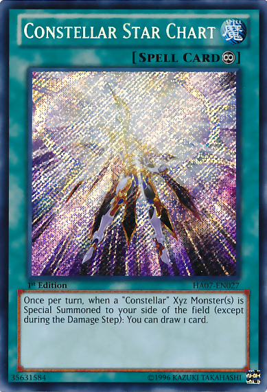 Constellar Star Chart | Hidden Arsenal 7: Knight of Stars | HA07-EN027 | Secret Rare