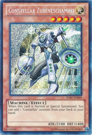 Constellar Zubeneschamali | Hidden Arsenal 7: Knight of Stars | HA07-EN009 | Secret Rare
