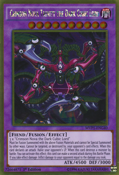 Crimson Nova Trinity the Dark Cubic Lord | Yu-Gi-Oh! The Dark Side of Dimensions Movie Pack | MVP1-EN040 | Ultra Rare
