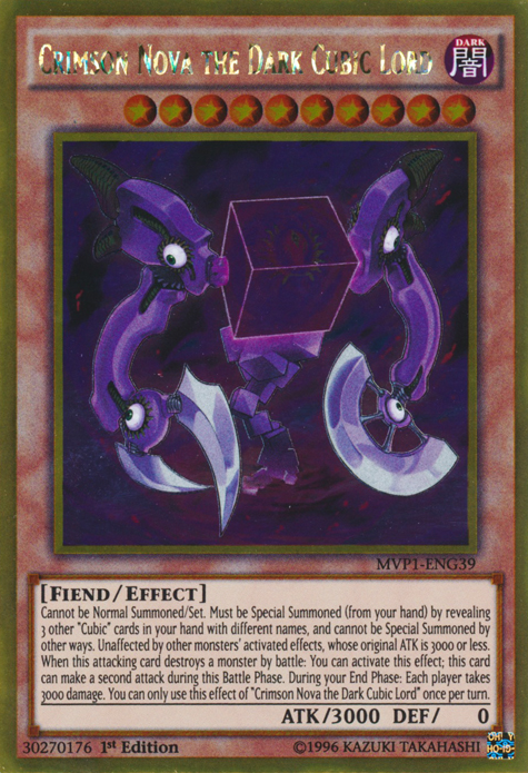Crimson Nova the Dark Cubic Lord | Yu-Gi-Oh! The Dark Side of Dimensions Movie Pack | MVP1-EN039 | Ultra Rare