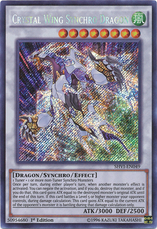 Crystal Wing Synchro Dragon | Shining Victories | SHVI-EN049 | Secret Rare