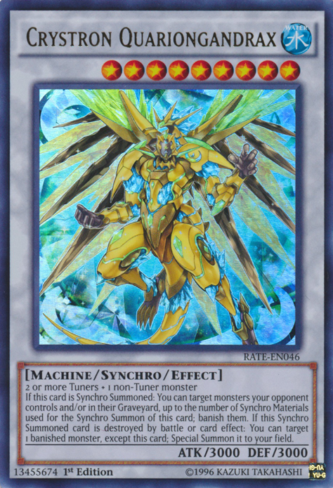 Crystron Quariongandrax | Raging Tempest | RATE-EN046 | Ultra Rare