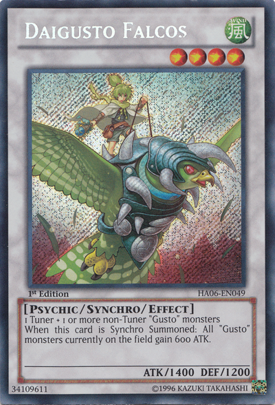 Daigusto Falcos | Hidden Arsenal 6: Omega Xyz | HA06-EN049 | Secret Rare