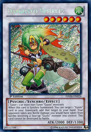 Daigusto Sphreez | Hidden Arsenal 6: Omega Xyz | HA06-EN024 | Secret Rare