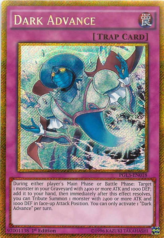 Dark Advance | Premium Gold: Infinite Gold | PGL3-EN018 | Gold Secret Rare