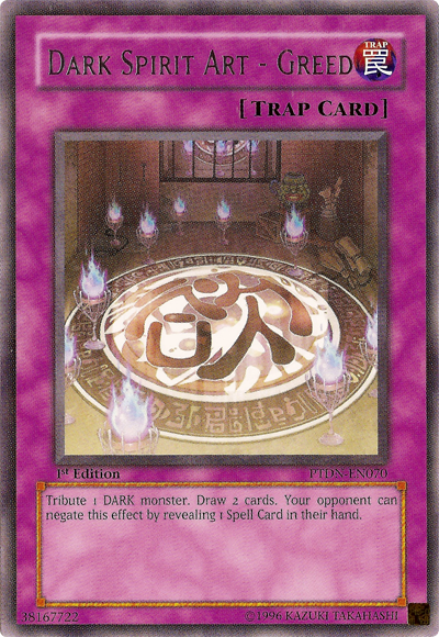 Dark Spirit Art - Greed | Phantom Darkness | PTDN-EN070 | Rare
