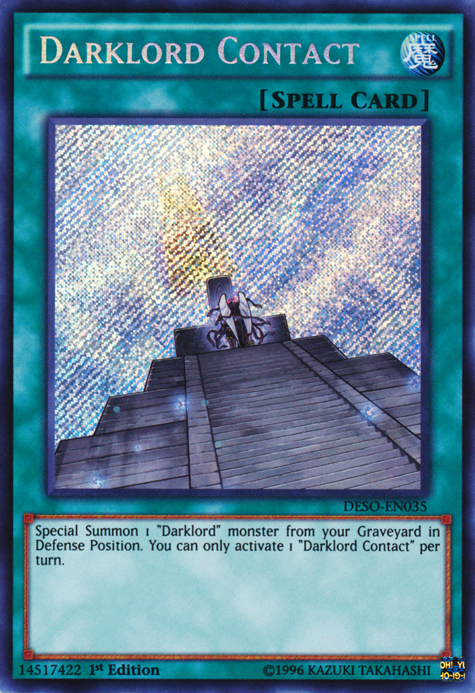 Darklord Contact | Destiny Soldiers | DESO-EN035 | Secret Rare