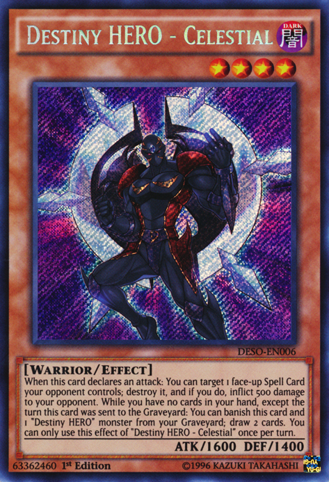 Destiny HERO - Celestial | Destiny Soldiers | DESO-EN006 | Secret Rare