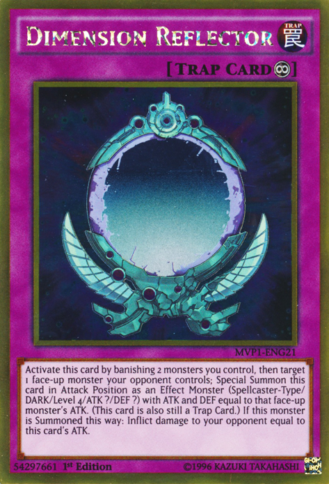 Dimension Reflector | Yu-Gi-Oh! The Dark Side of Dimensions Movie Pack | MVP1-EN021 | Ultra Rare