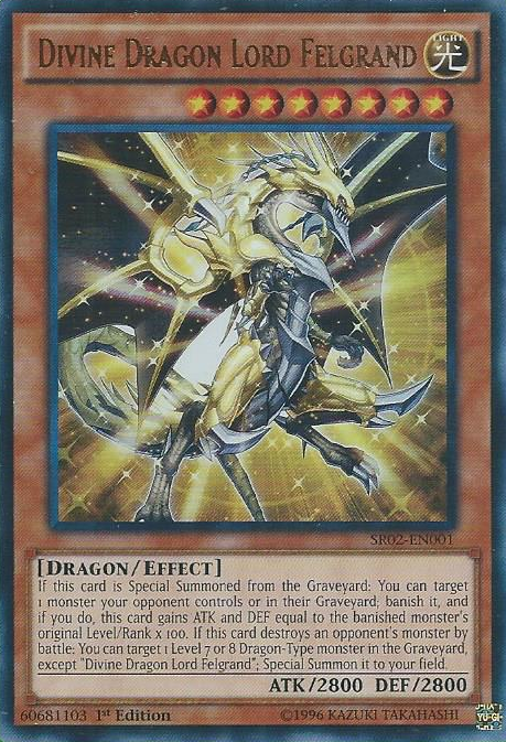 Divine Dragon Lord Felgrand | Rise of the True Dragons Structure Deck | SR02-EN001 | Ultra Rare