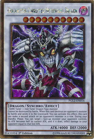 Dragocytos Corrupted Nethersoul Dragon | Premium Gold: Return of the Bling | PGL2-EN014 | Gold Secret Rare