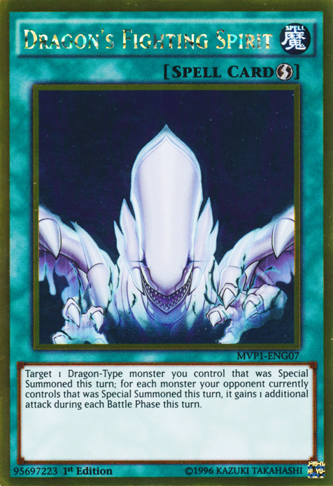 Dragon's Fighting Spirit | Yu-Gi-Oh! The Dark Side of Dimensions Movie Pack | MVP1-EN007 | Ultra Rare