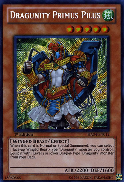 Dragunity Primus Pilus | Hidden Arsenal 4: Trishula's Triumph | HA04-EN012 | Secret Rare