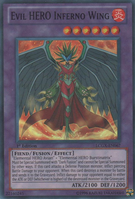 Evil HERO Inferno Wing | Gladiator's Assault | GLAS-EN038 | Ultra Rare