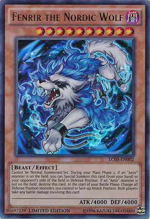 Fenrir the Nordic Wolf | Legendary Collection 5D's | LC05-EN002 | Ultra Rare