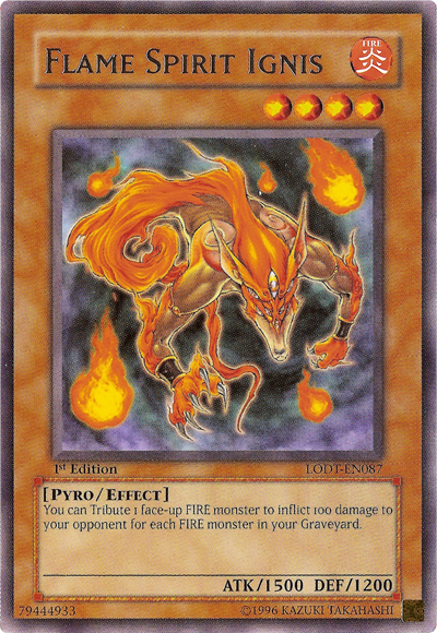 Flame Spirit Ignis | Light of Destruction | LODT-EN087 | Rare