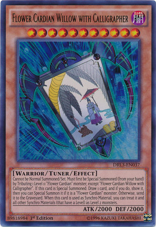 Flower Cardian Willow with Calligrapher | Dragons of Legend: Unleashed | DRL3-EN037 | Ultra Rare