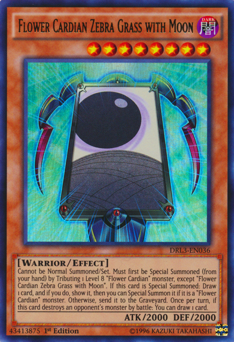 Flower Cardian Zebra Grass with Moon | Dragons of Legend: Unleashed | DRL3-EN036 | Ultra Rare