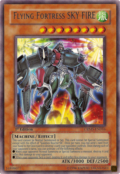 Flying Fortress SKY FIRE | Crimson Crisis | CRMS-EN016 | Rare