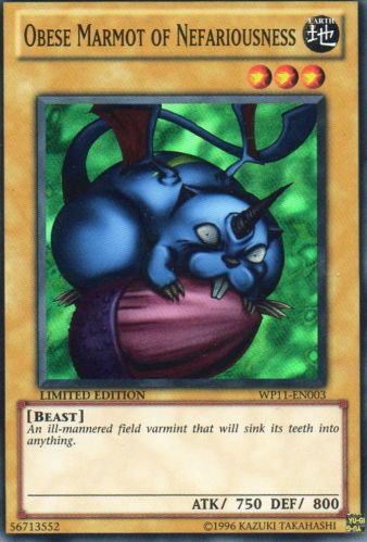 Obese Marmot of Nefariousness | World Championship 2010 Card Pack | WCPP-EN003 | Rare