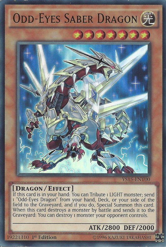 Odd-Eyes Saber Dragon | Saber Force Starter Deck (NA) | YS15-ENF00 | Secret Rare