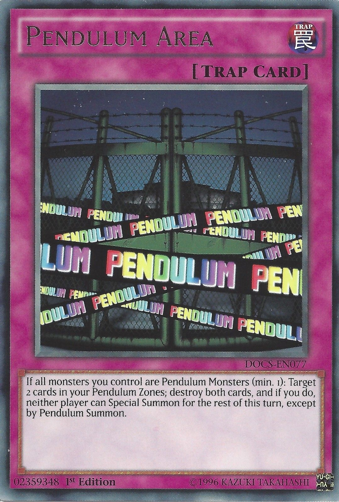 Pendulum Area | Dimension of Chaos | DOCS-EN077 | Rare